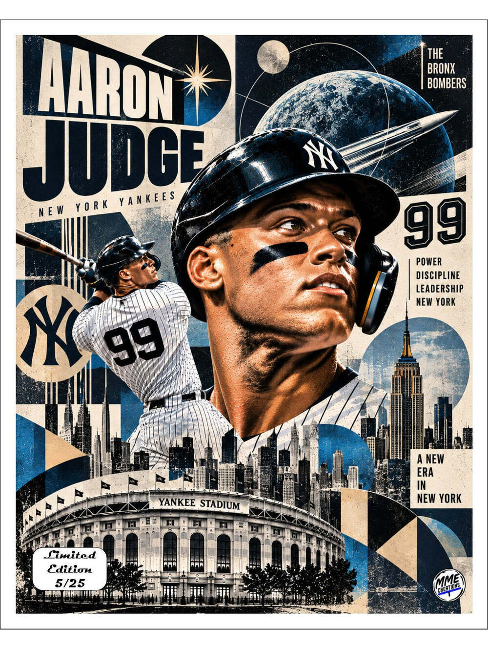 4700 Aaron Judge Avant-Garde Collection Limited Edition /25 8x10 Sports Print